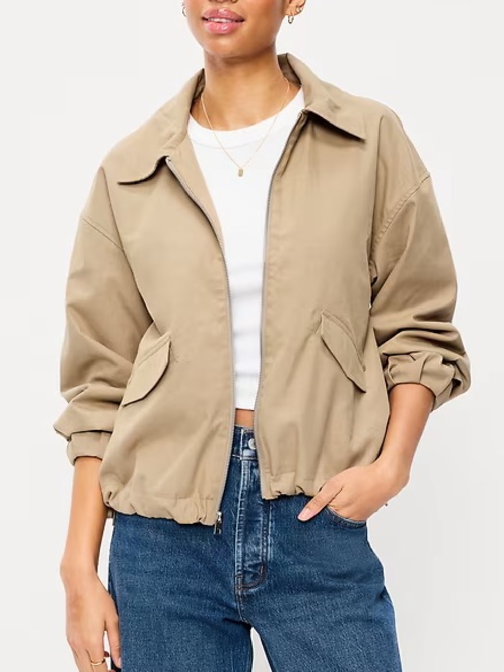 Old Navy Full-Zip Harrington Jacket